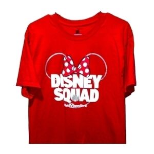 Disney Squad size large red short sleeve shirt Red Minnie Mouse T-shirt
